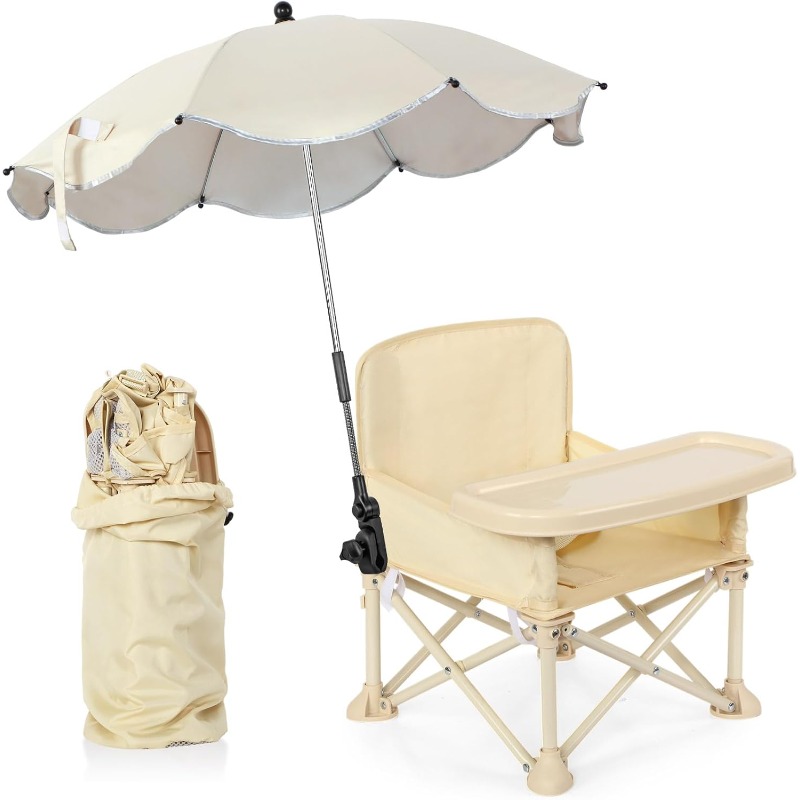 Kids Outdoor Chair - Baby Outdoor Beach Chair with Umbrella