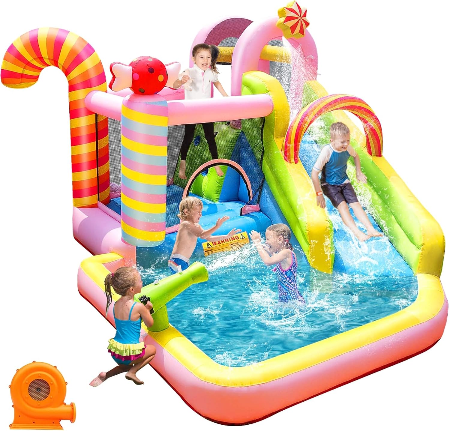 Kids Outdoor Park - Kids Inflatable Water Slide Bounce House,
