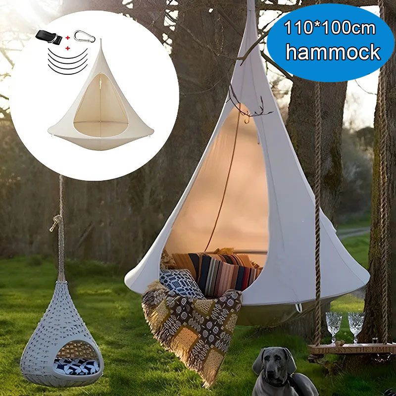 Kids Outdoor Chair - Outdoor Waterproof Hammock Double Cacoon Hanging