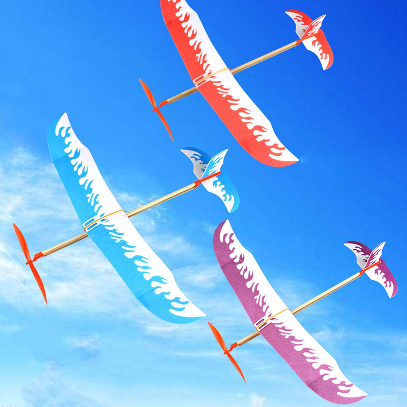 Kids Outdoor Park - Rubber Band Airplanes Powered Glider Aircraft