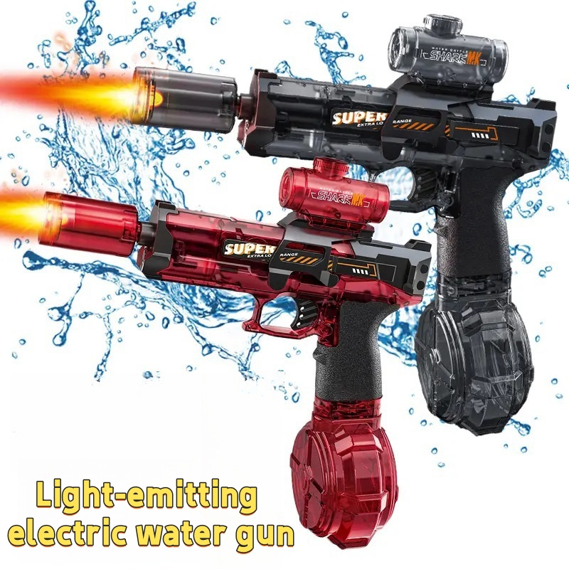 Kids Outdoor Lights - Led Light Emitting Electric Water Gun