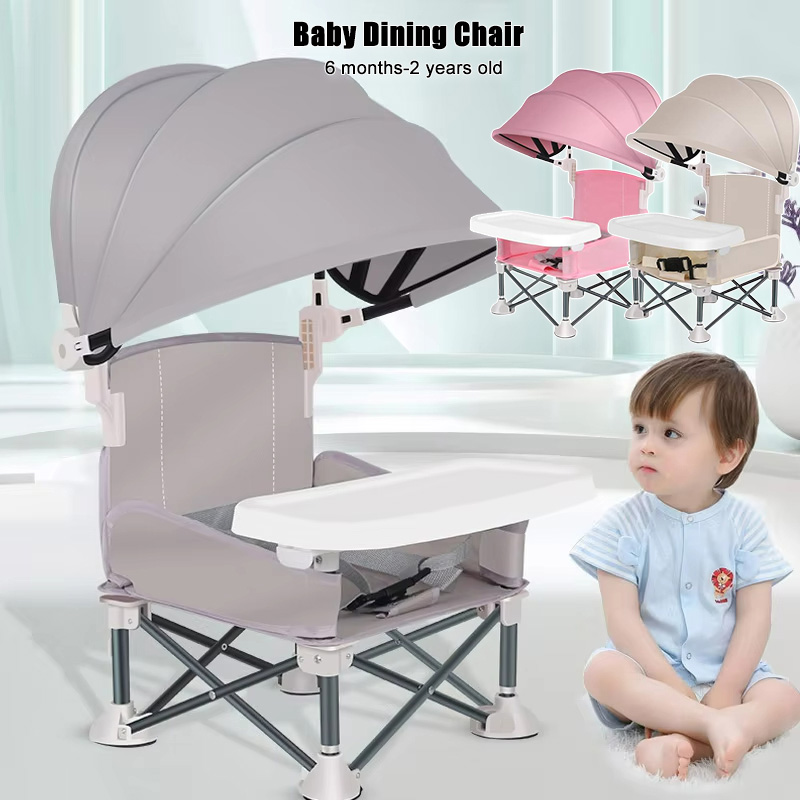 Kids Outdoor Dining Table - Baby Foldable Dining Chair Aluminum Alloy