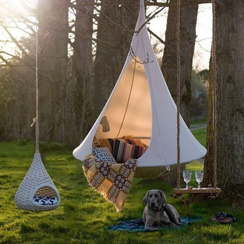 Kids Outdoor Chair - Children Swing Outdoor Garden Camp Hammock