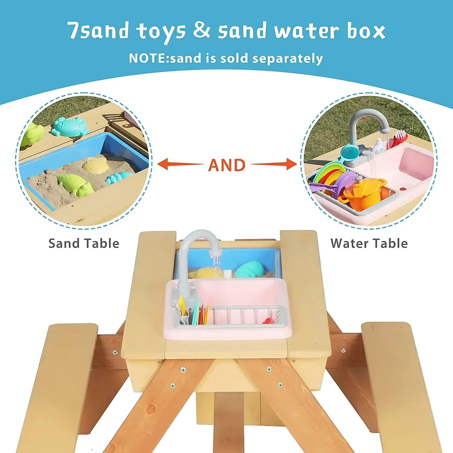 #Kids Picnic Table Outdoor Pat - Kids Outdoor Dining Table recension och pris
