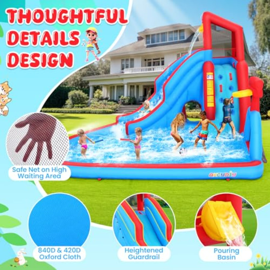 Backyard outdoor water slide i - Kids Outdoor House With Slide recension och pris