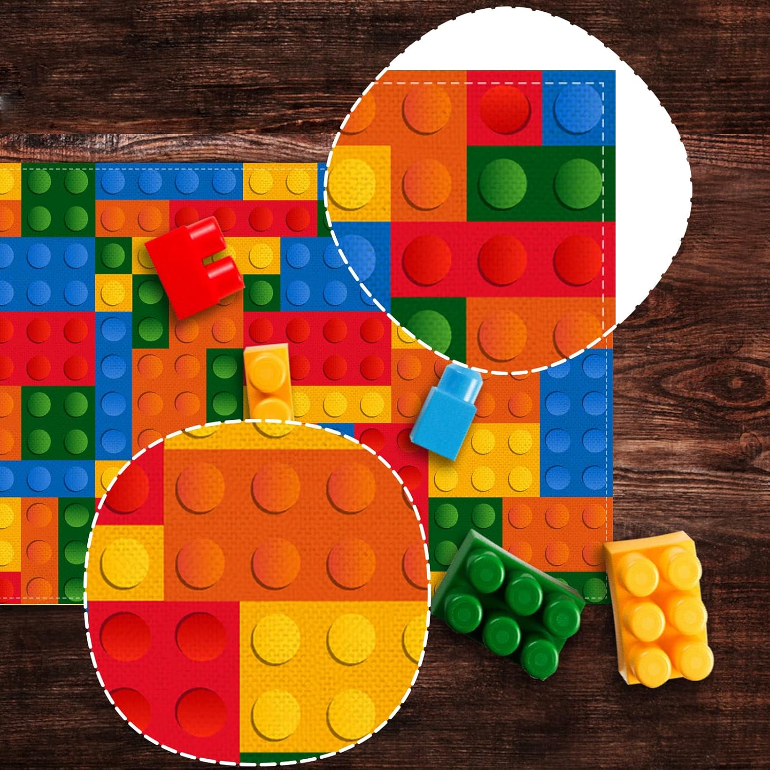 Building Blocks Table Runner - - Kids Outdoor Dining Table recension och pris