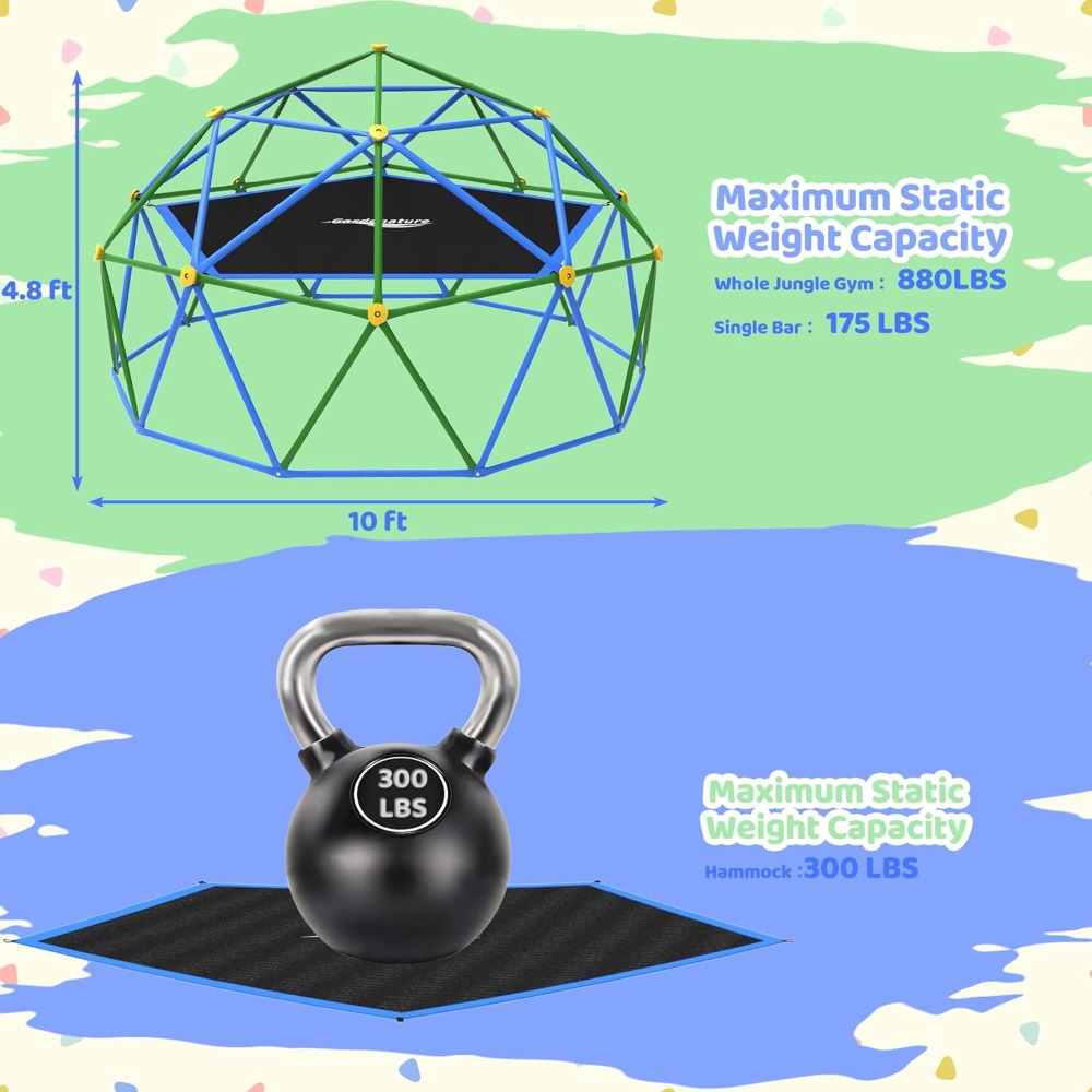 Outdoor Geometric Dome Climber - Kids Outdoor Dome Climber recension och pris