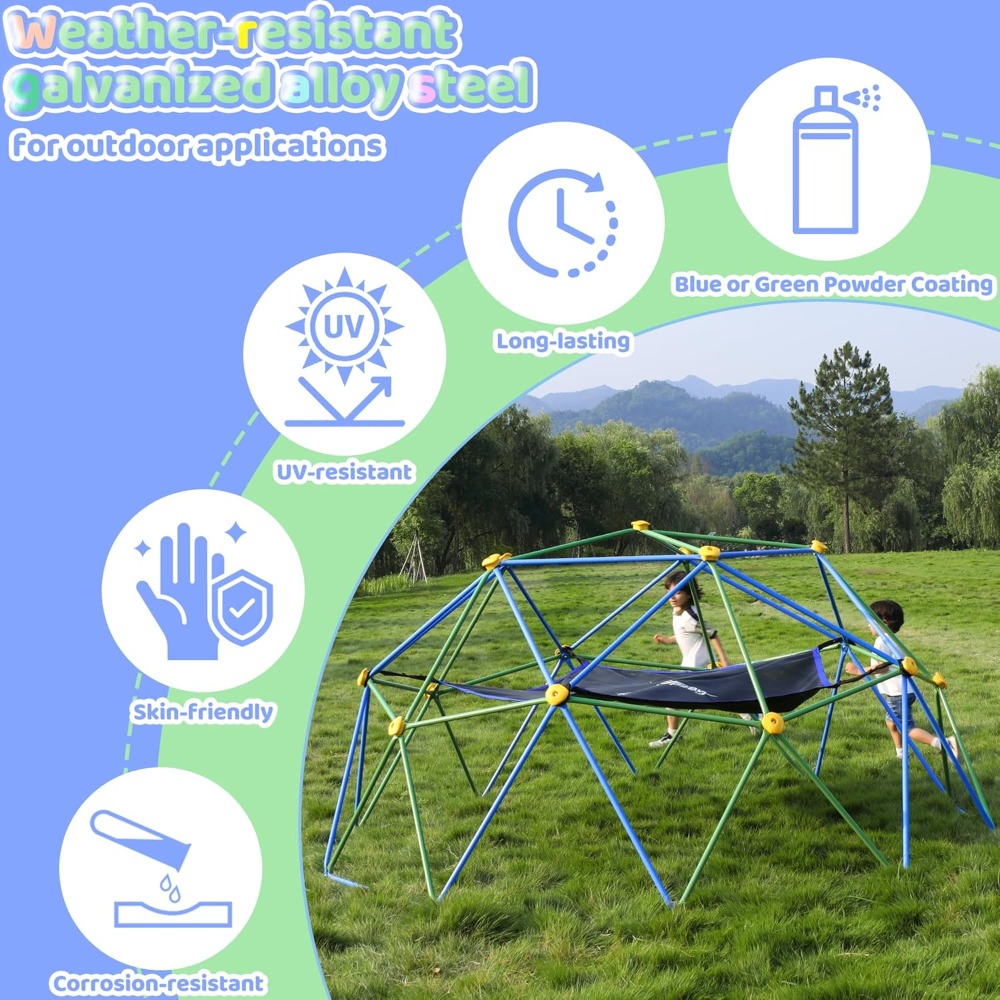 Outdoor Geometric Dome Climber - Kids Outdoor Dome Climber recension och pris