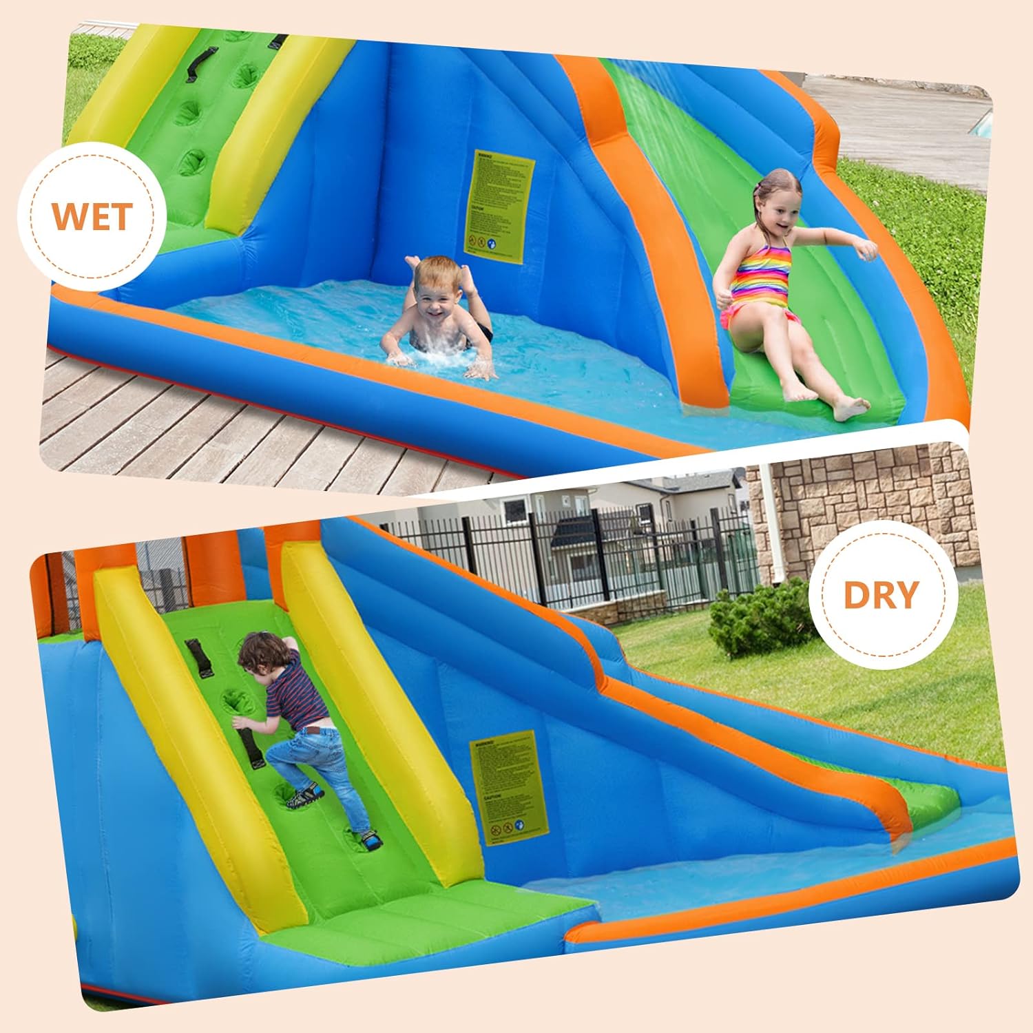 Giant Inflatable Water Park Bo - Kids Outdoor Park recension och pris