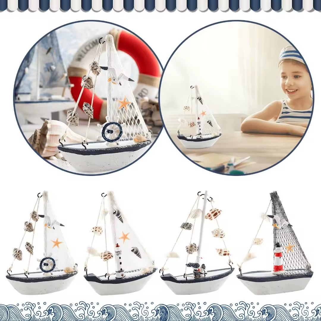 Mini Nautical Style Wooden Sai - Kids Outdoor Chair recension och pris