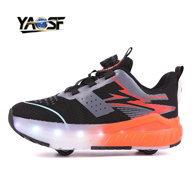 Kids 4-Wheel LED Light Up Shoe - Kids Outdoor Lights recension och pris