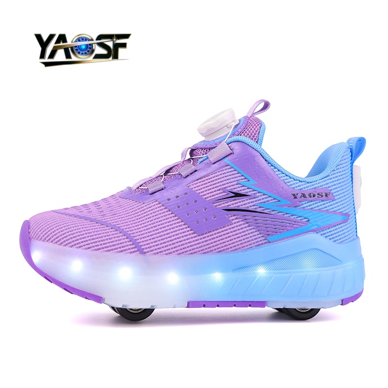 Kids 4-Wheel LED Light Up Shoe - Kids Outdoor Lights recension och pris
