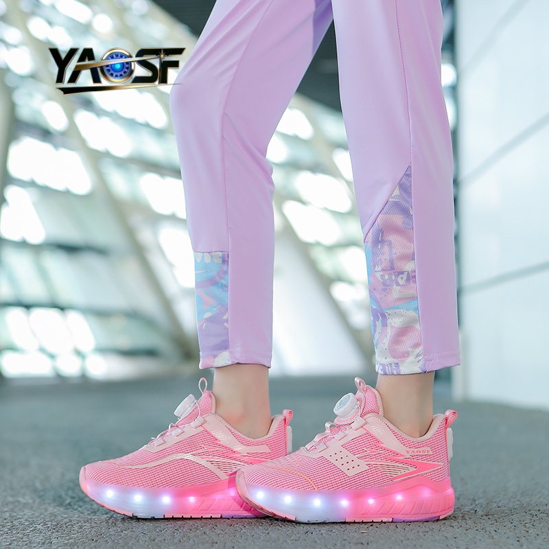 Kids 4-Wheel LED Light Up Shoe - Kids Outdoor Lights recension och pris