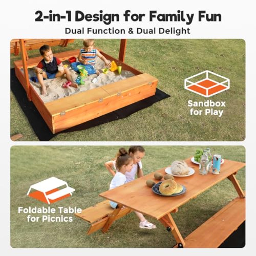 Backyard outdoor kids wooden s - Kids Outdoor Wooden Table recension och pris
