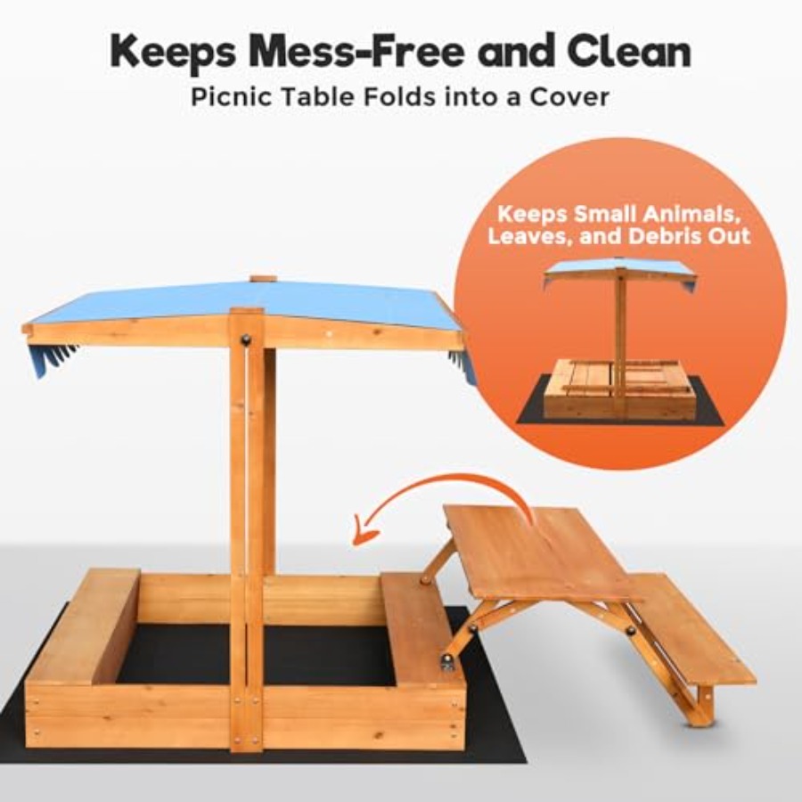 Backyard outdoor kids wooden s - Kids Outdoor Wooden Table recension och pris