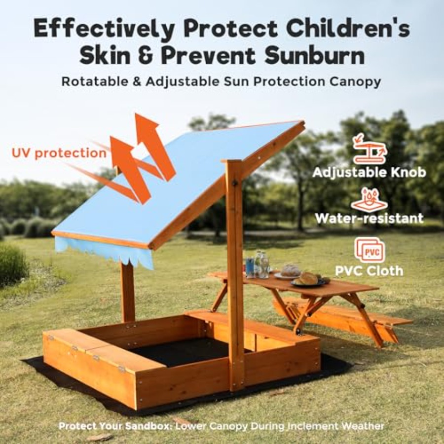 Backyard outdoor kids wooden s - Kids Outdoor Wooden Table recension och pris