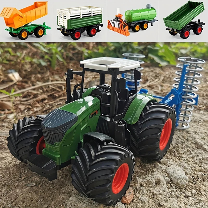 1:24 Inertial Farm Tractor wit - Kids Outdoor Park recension och pris