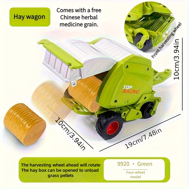 1:24 Inertial Farm Tractor wit - Kids Outdoor Park recension och pris