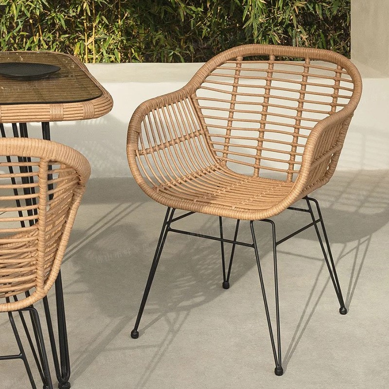MOMO Ins Rattan Outdoor Balcon - Kids Outdoor Dining Table recension och pris