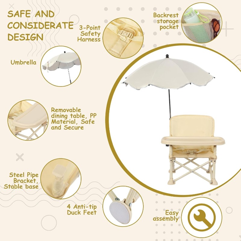 Baby Outdoor Beach Chair with  - Kids Outdoor Chair recension och pris