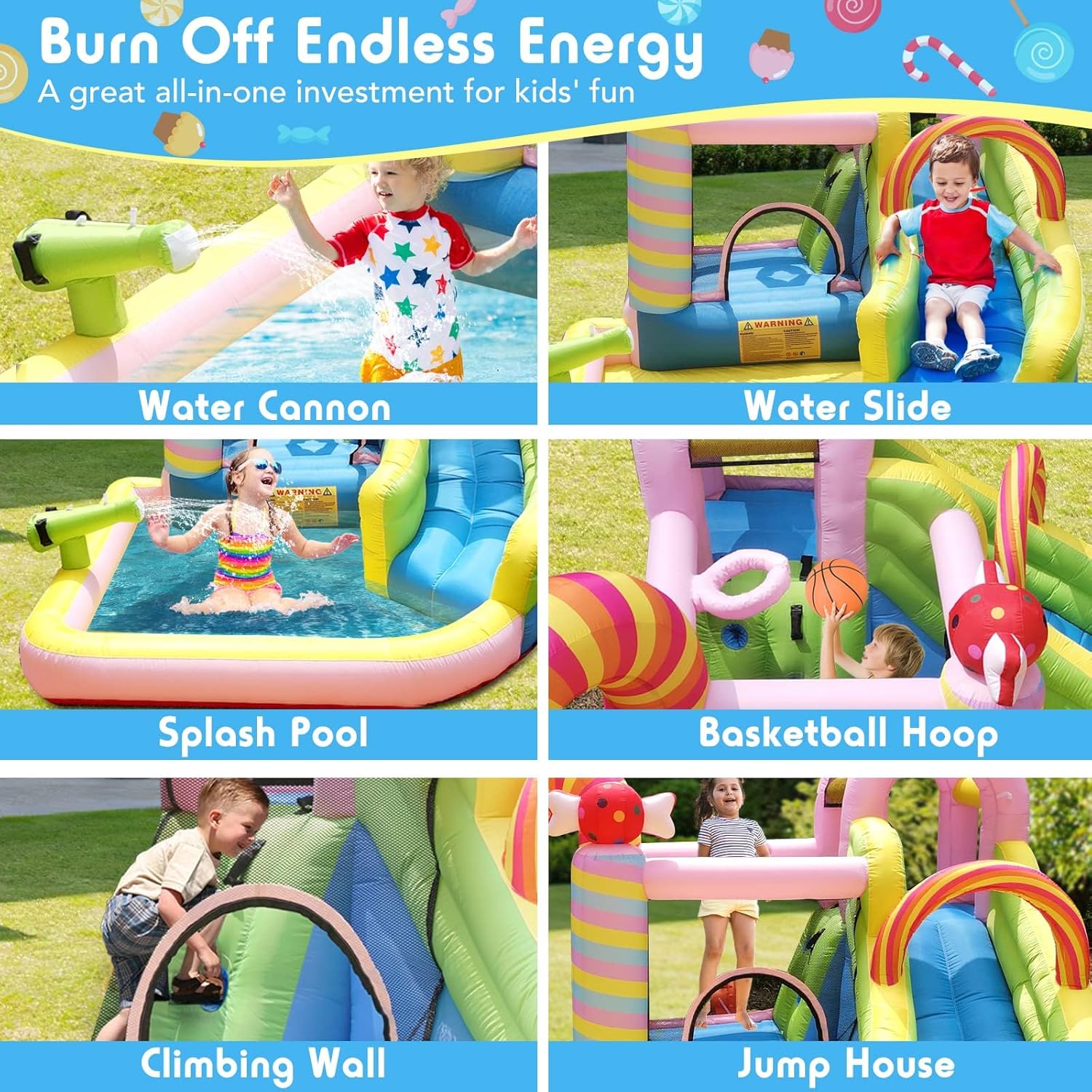 Kids Inflatable Water Slide Bo - Kids Outdoor Park recension och pris
