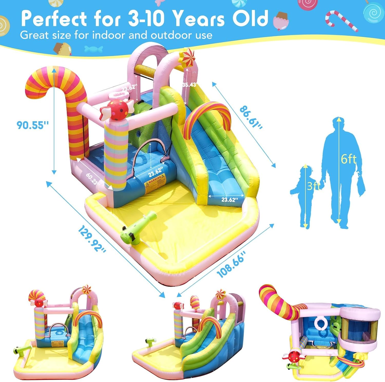 Kids Inflatable Water Slide Bo - Kids Outdoor Park recension och pris