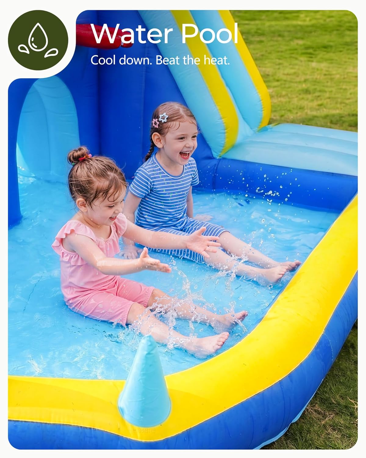 Kids Inflatable Water Slide Bo - Kids Outdoor House With Slide recension och pris