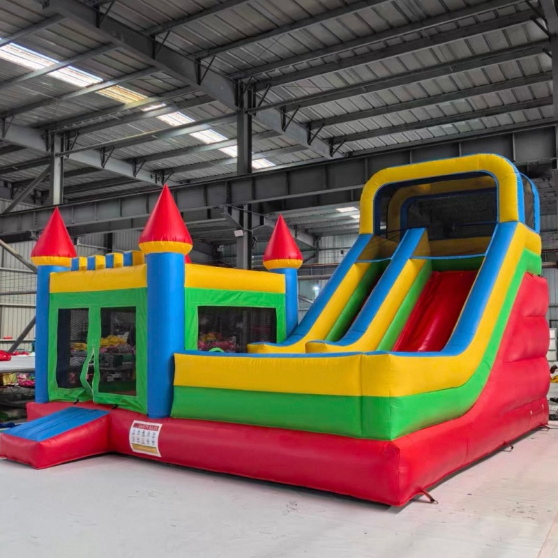 Portable Indoor/Outdoor PVC Ki - Kids Outdoor House With Slide recension och pris