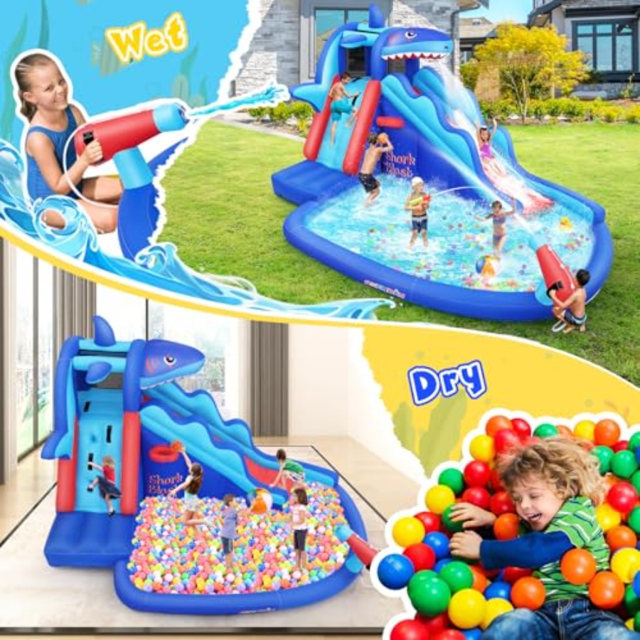Outdoor/Indoor inflatable wate - Kids Outdoor House With Slide recension och pris