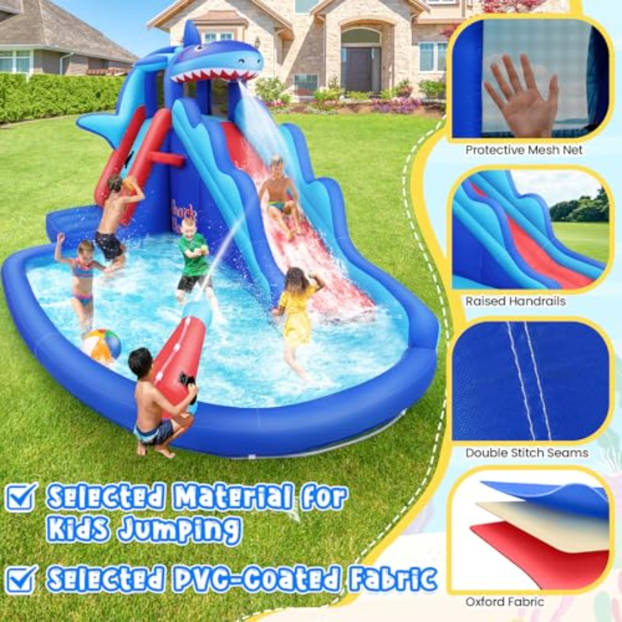 Outdoor/Indoor inflatable wate - Kids Outdoor House With Slide recension och pris
