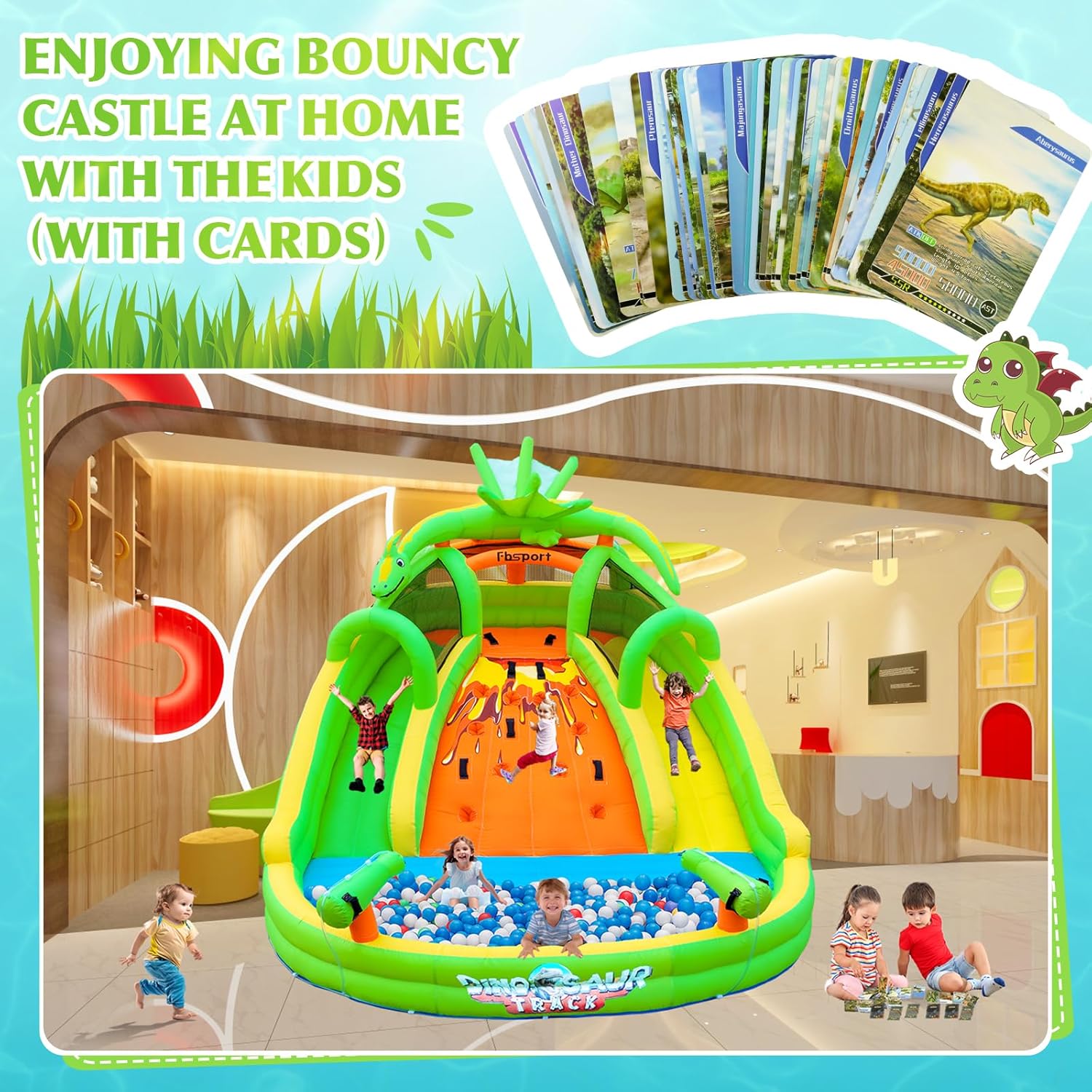 Kids Inflatable Bounce House w - Kids Outdoor Park recension och pris