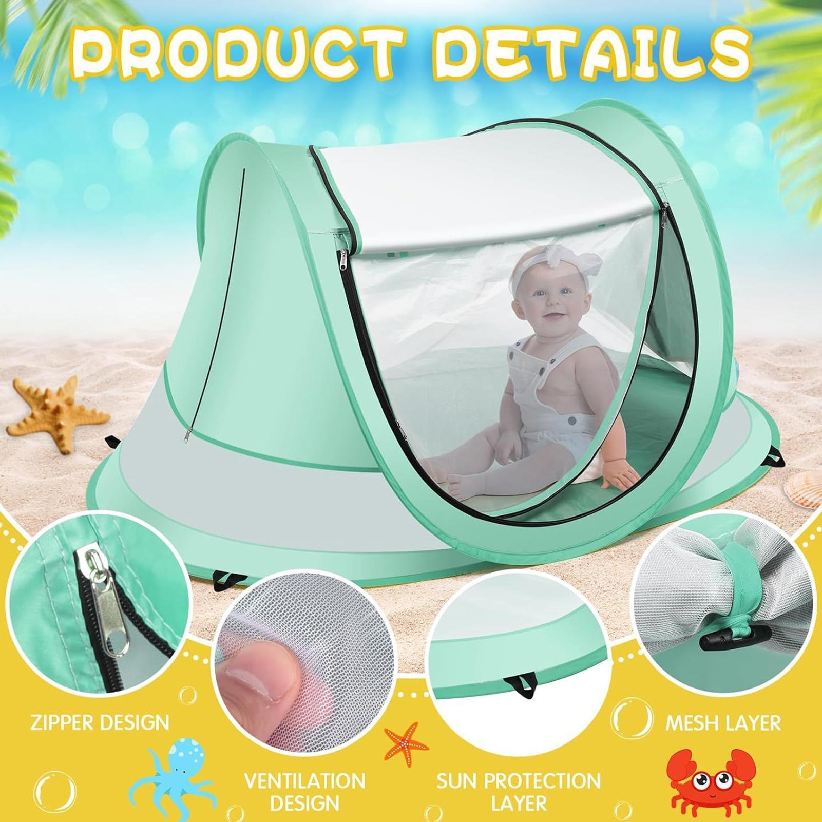 Kids Beach Tent UPF 50 Childre - Kids Outdoor Tent recension och pris