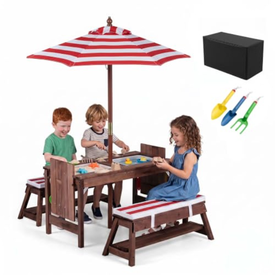 Outdoor kids picnic table for  - Kids Outdoor Wooden Table recension och pris
