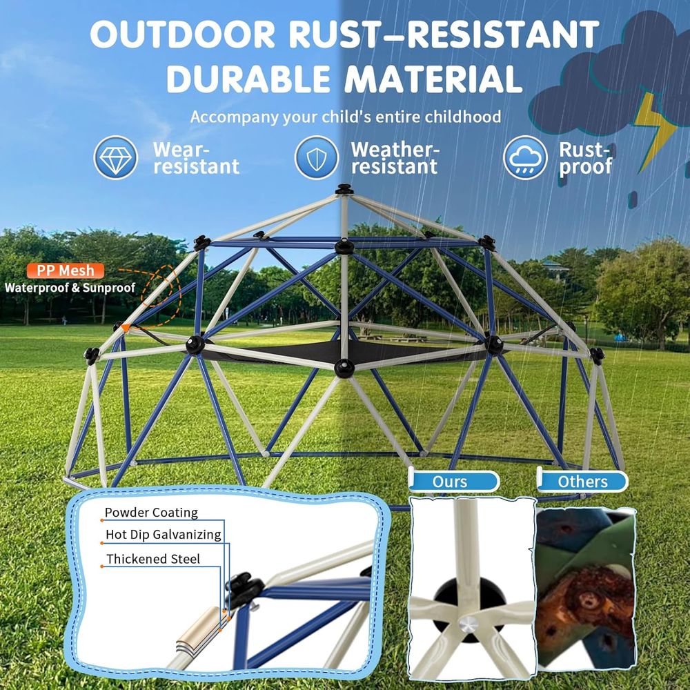 ClimDome,10T Dome Climber with - Kids Outdoor Dome Climber recension och pris