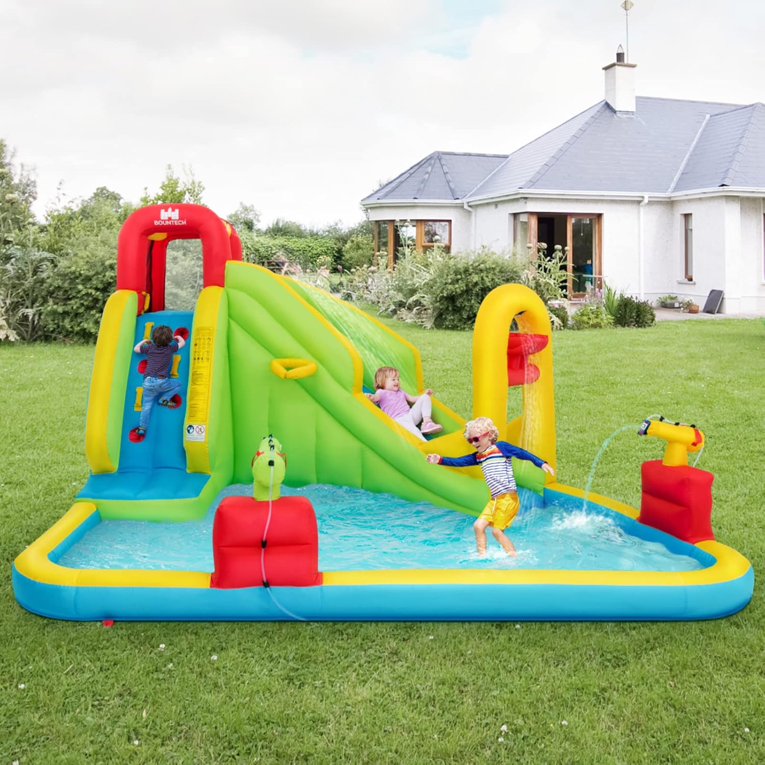 Mega Inflatable Water Park Bou - Kids Outdoor Park recension och pris