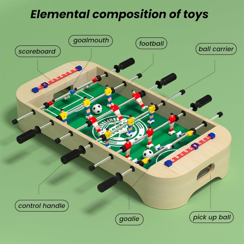 Mini Wooden Table Football Gam - Kids Outdoor Wooden Table recension och pris