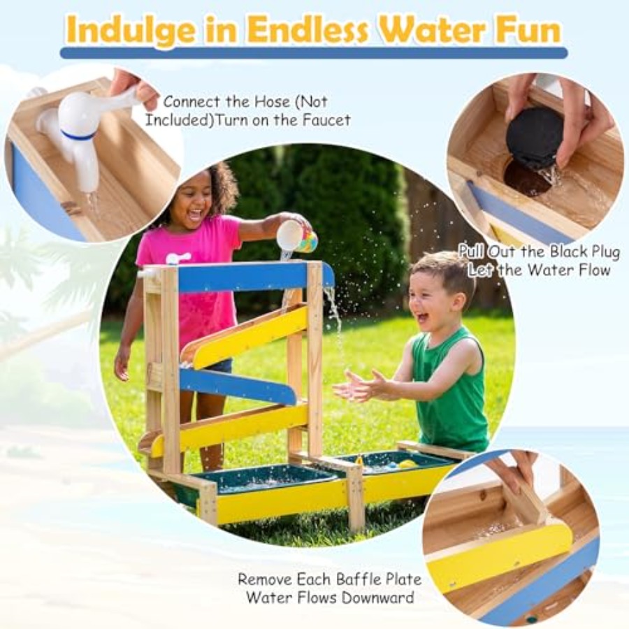 Outdoor kids activity playset  - Kids Outdoor Wooden Table recension och pris