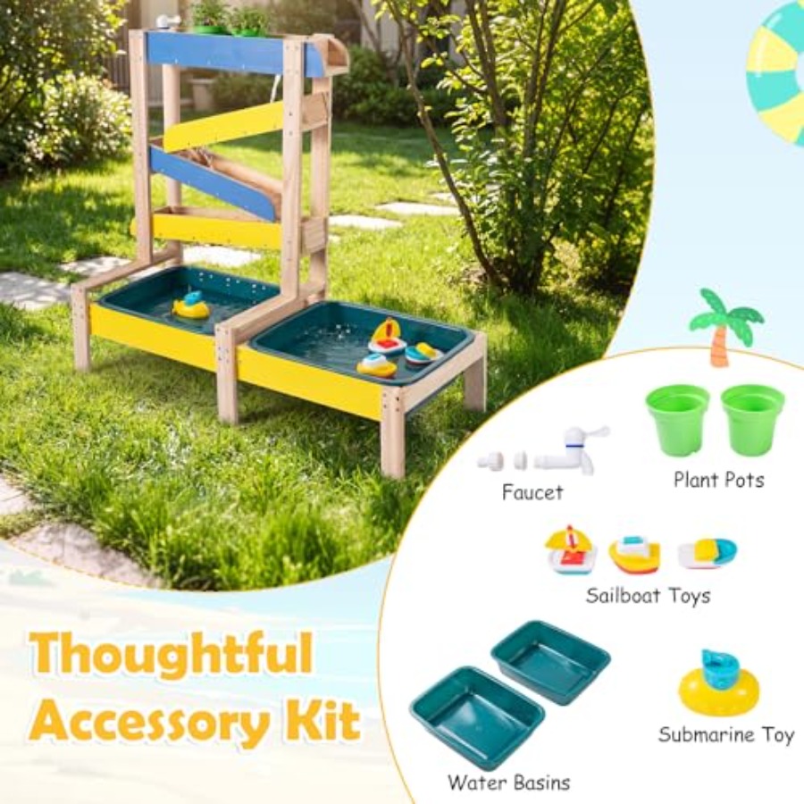 Outdoor kids activity playset  - Kids Outdoor Wooden Table recension och pris