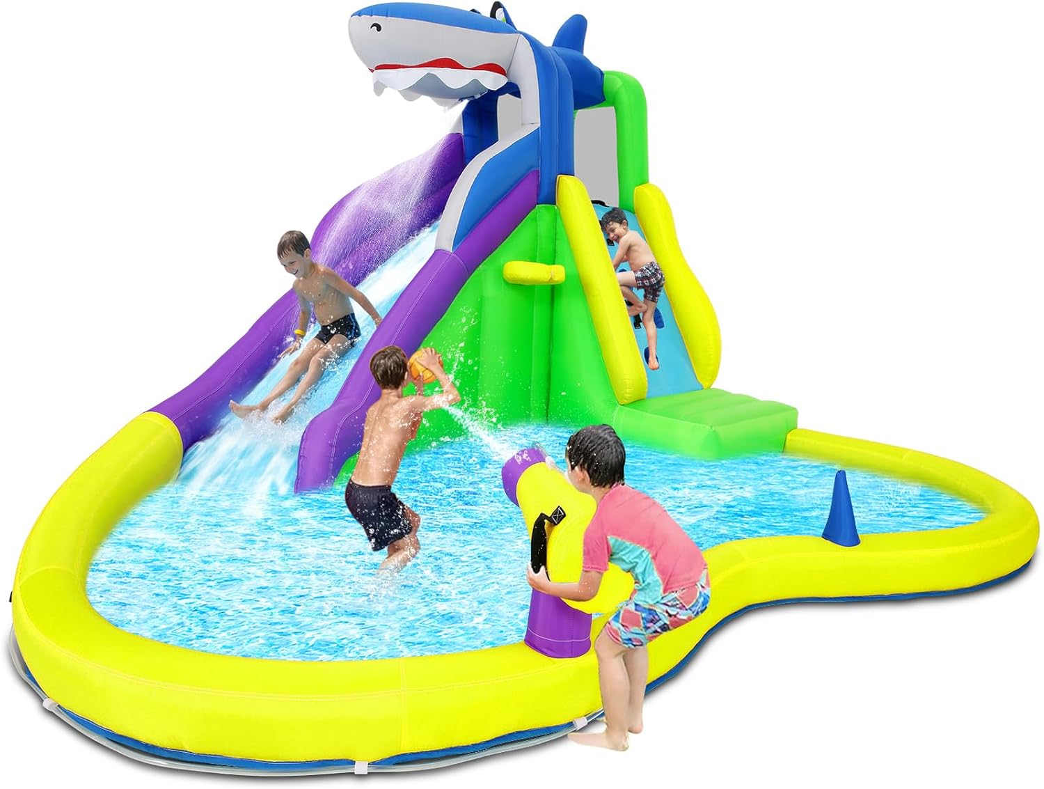 13x14FT Inflatable Bounce Hous - Kids Outdoor House With Slide recension och pris